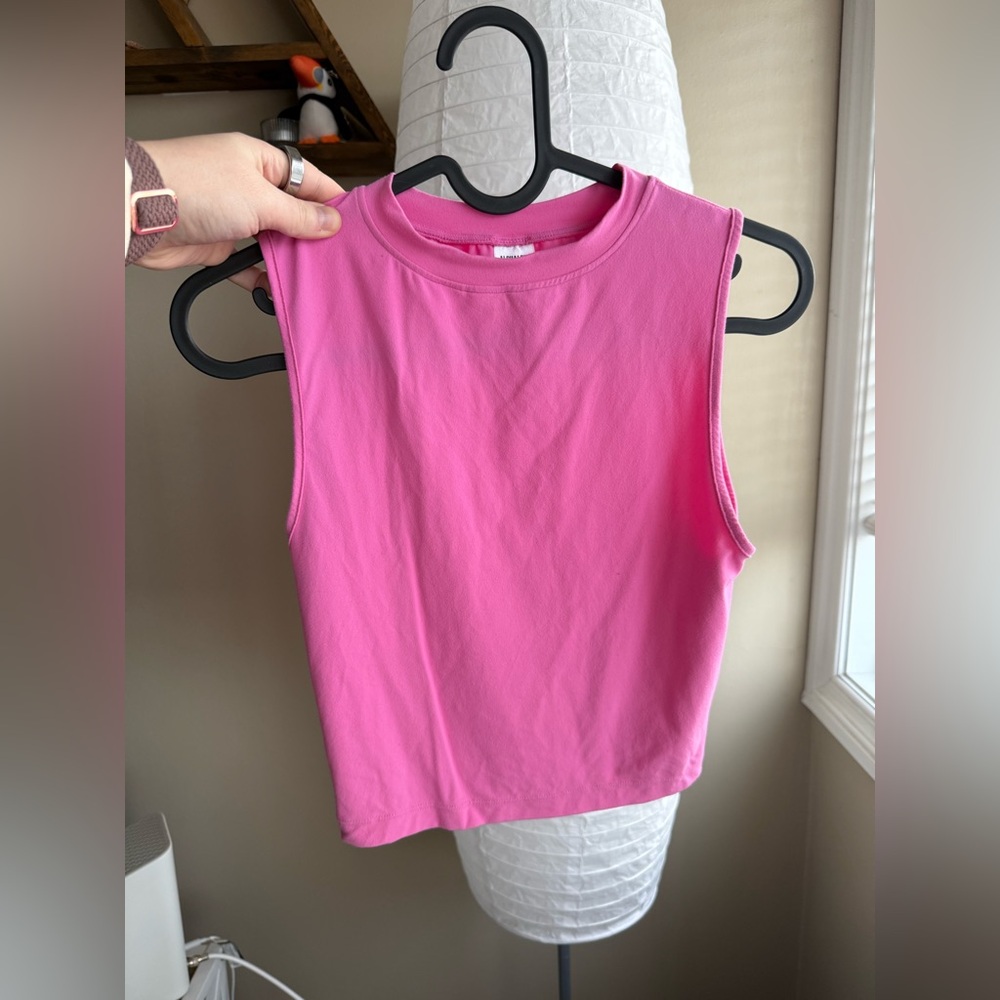 Alphalete Sleeveless Athletic Women's Tank Top Muscle Tee Hot Pink Size XS